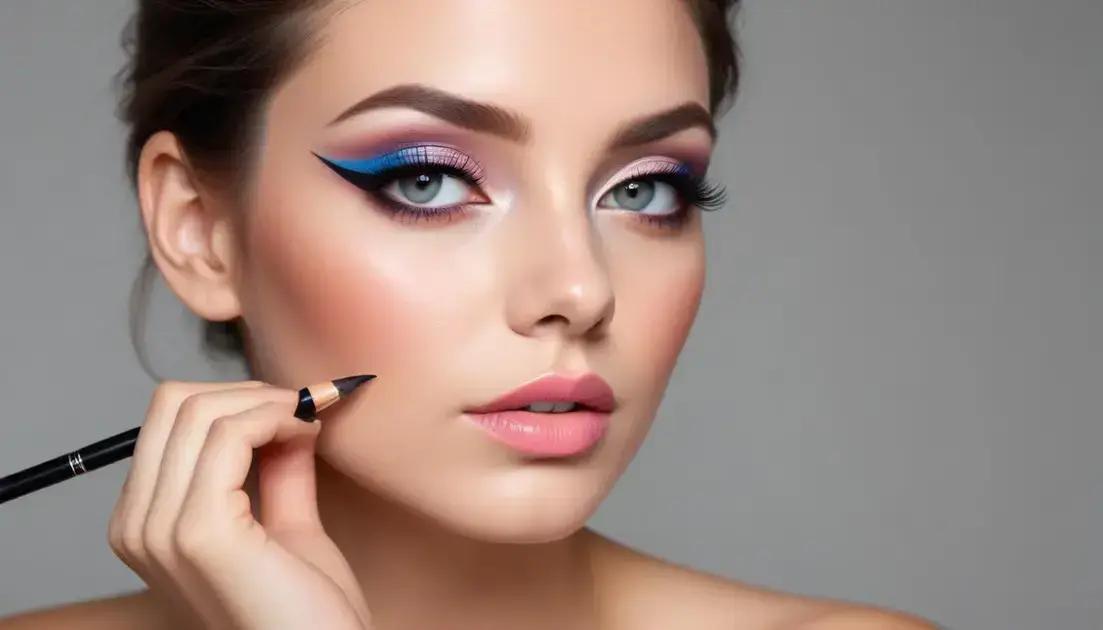 Como combinar delineador colorido com a maquiagem 
Como combinar delineador colorido com a maquiagem